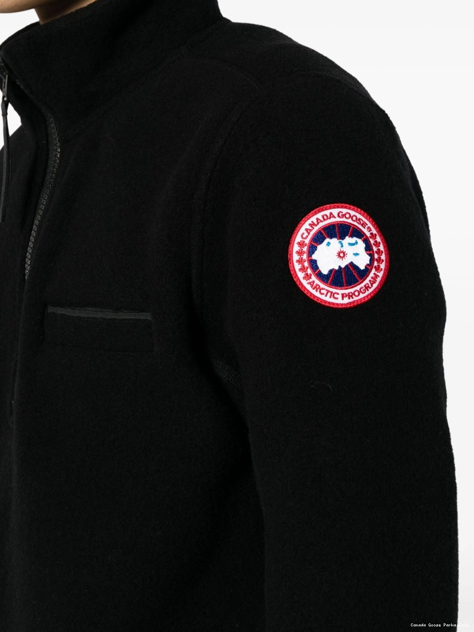 Cheap fleece Canada Men Goose sweatshirt Lawson logo-print 0305