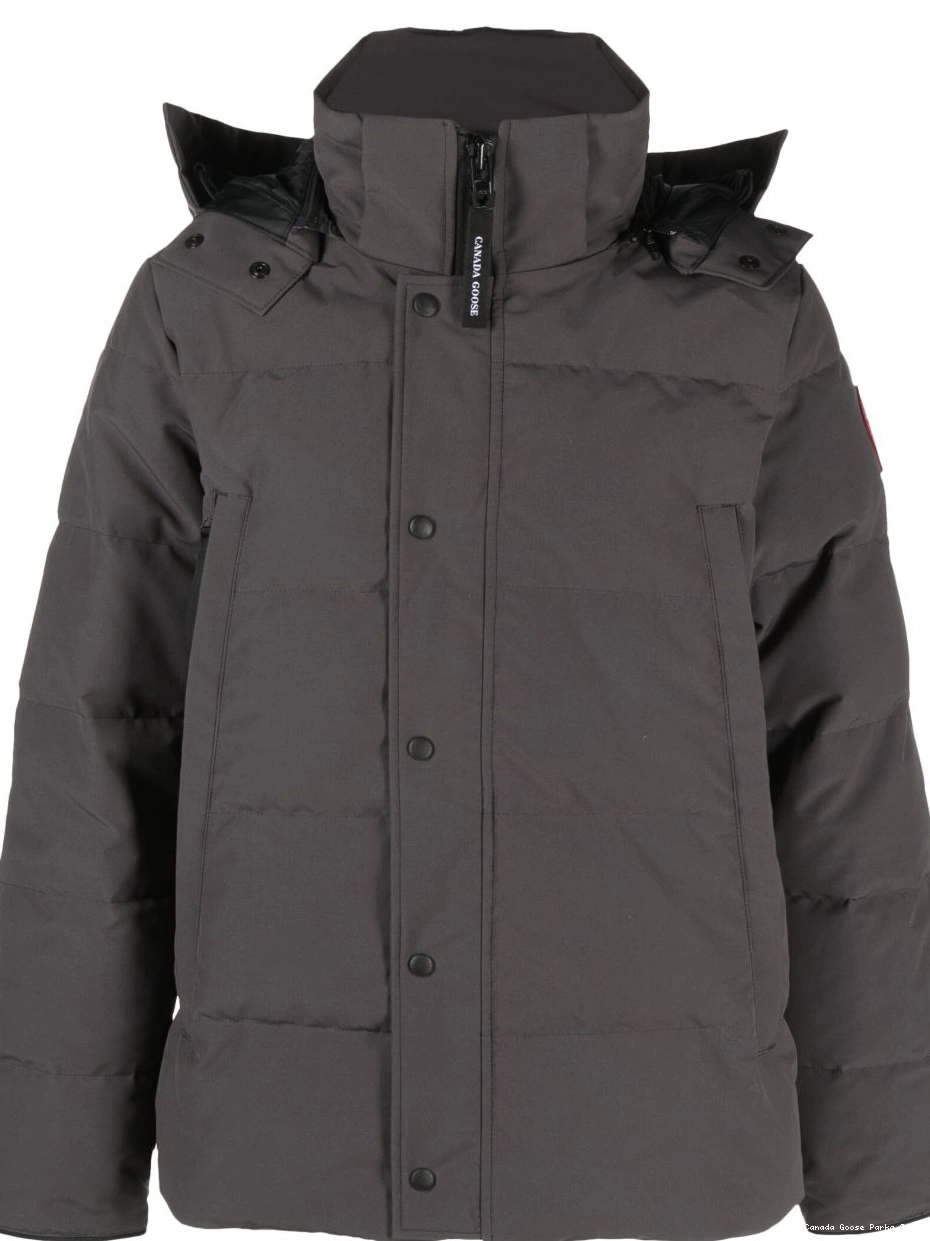 Affordable hooded Goose parka down Wyndham Canada Men 0305