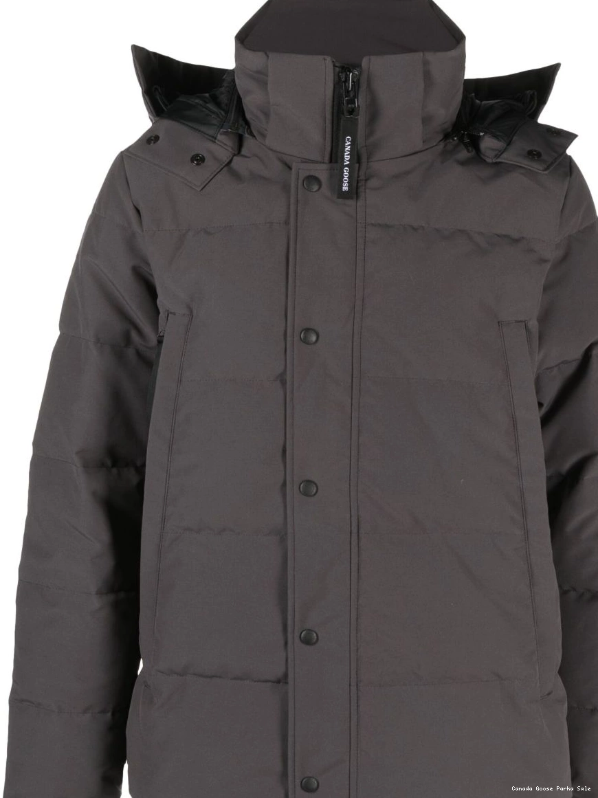 Cheap Canada down Wyndham Goose parka hooded Men 0307