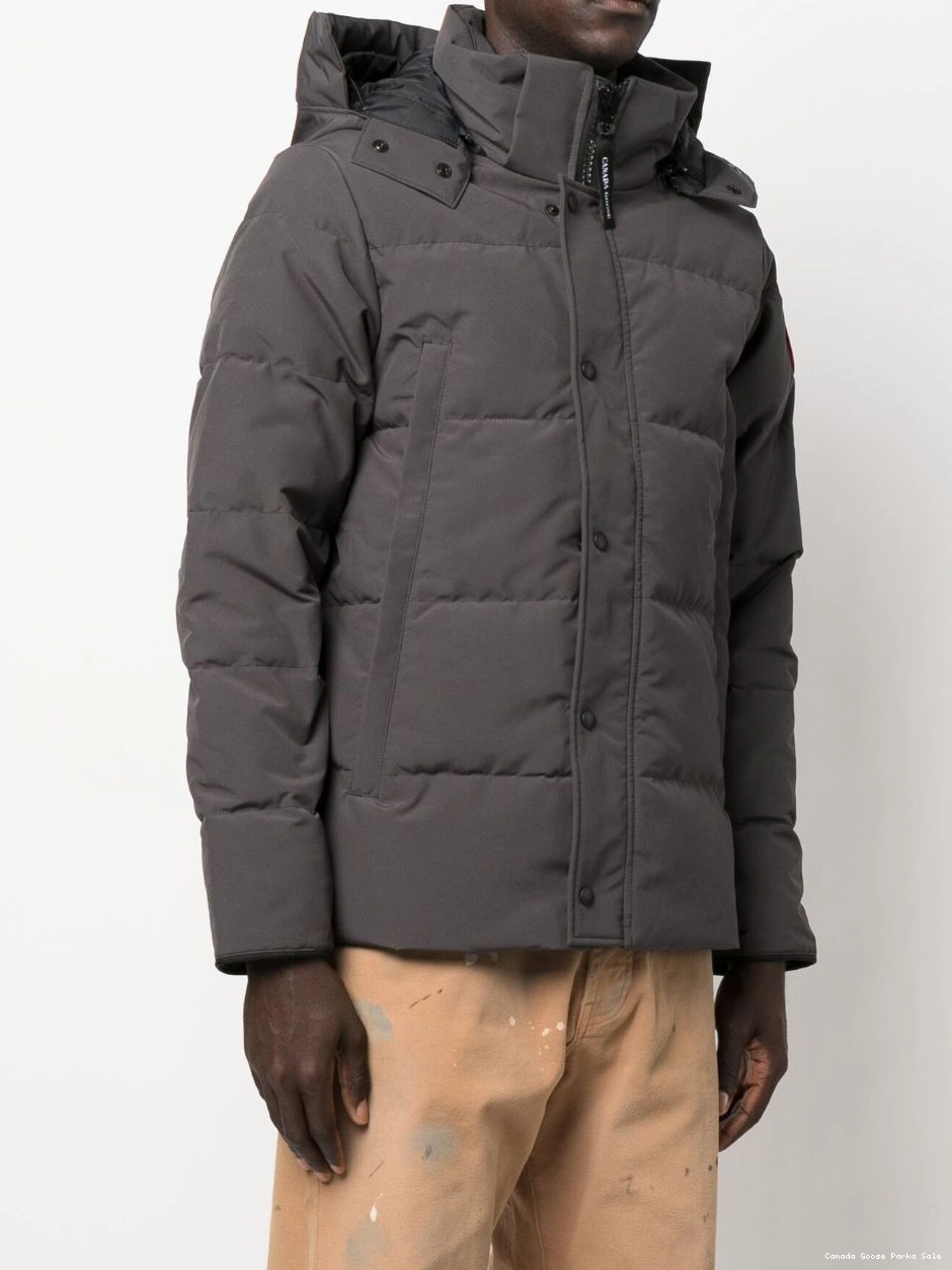 Affordable hooded Goose parka down Wyndham Canada Men 0305