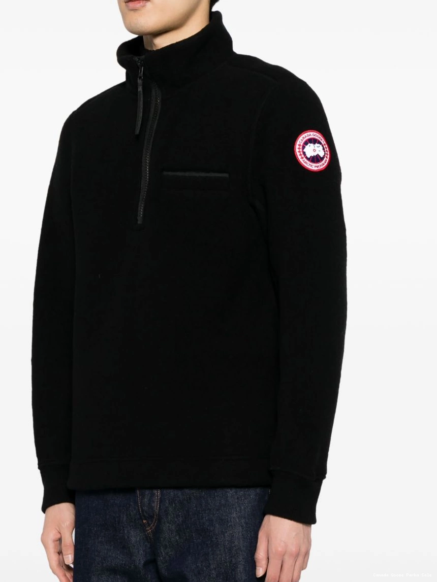 Cheap fleece Canada Men Goose sweatshirt Lawson logo-print 0305