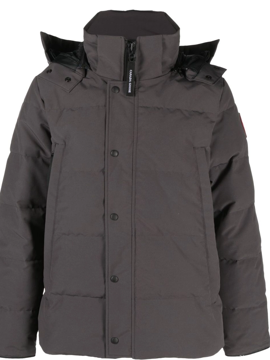 Cheap hooded Men Wyndham down Canada Goose parka 0307