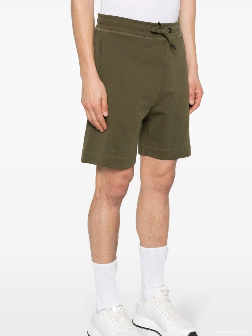 Affordable Canada logo-lettering track Men Goose shorts 0304