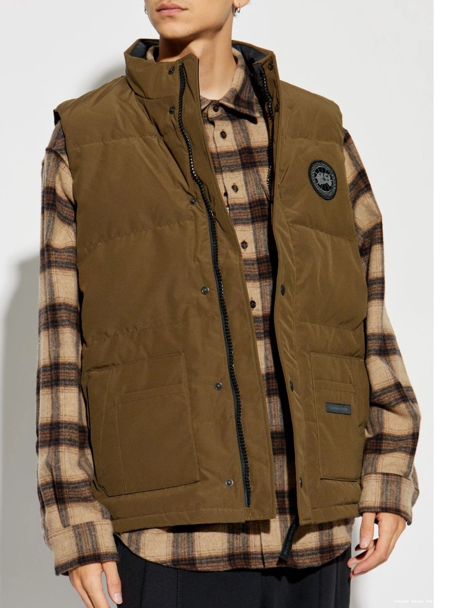 Cheap logo-patch Goose Men gilet Canada 0304